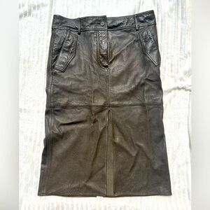 ZARA LEATHER SKIRT
